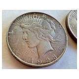 1923-D and 1926-S Peace Silver Dollar Coins 1923-D and 1926-S Peace Silver Dollar Coins