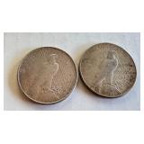 1923-D and 1926-S Peace Silver Dollar Coins 1923-D and 1926-S Peace Silver Dollar Coins