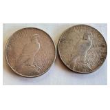 1923-D and 1926-S Peace Silver Dollar Coins 1923-D and 1926-S Peace Silver Dollar Coins