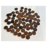 Lot of 65 Circulated Indian Head Pennies Assorted Years Lot of 65 Circulated Indian Head Pennies Assorted Years