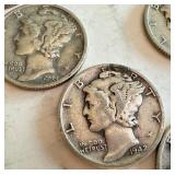 Lot of 20 Circulated Mercury Dimes Assorted Dates Lot of 20 Circulated Mercury Dimes Assorted Dates