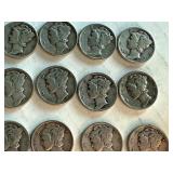 Collection of 23 Circulated Mercury Dimes Collection of 23 Circulated Mercury Dimes