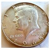 Set of 5 Kennedy Half Dollars 1965-1969 Silver Clad Coins Set of 5 Kennedy Half Dollars 1965-1969 Silver Clad Coins