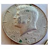 Set of 5 Kennedy Half Dollars 1965-1969 Silver Clad Coins Set of 5 Kennedy Half Dollars 1965-1969 Silver Clad Coins