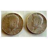 Pair of 1964 Kennedy Half Dollar Silver Coins Pair of 1964 Kennedy Half Dollar Silver Coins