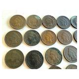 Collection of 25 Circulated Indian Head Pennies Collection of 25 Circulated Indian Head Pennies