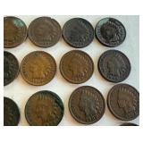 Collection of 25 Circulated Indian Head Pennies Collection of 25 Circulated Indian Head Pennies