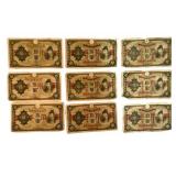 Collection of 18 Japanese 10 Yen Military Currency Banknotes WWII Era Collection of 18 Japanese 10 Yen Military Currency Banknotes WWII Era