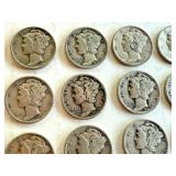 Lot of 20 Circulated Mercury Dimes Assorted Dates Lot of 20 Circulated Mercury Dimes Assorted Dates