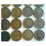 Collection of 25 Circulated Indian Head Pennies Collection of 25 Circulated Indian Head Pennies