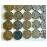 Collection of 25 Circulated Indian Head Pennies Collection of 25 Circulated Indian Head Pennies