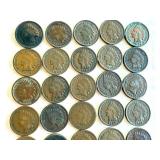 Collection of 25 Circulated Indian Head Pennies Collection of 25 Circulated Indian Head Pennies