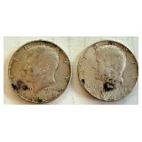 Pair of 1964 Kennedy Silver Half Dollars Pair of 1964 Kennedy Silver Half Dollars