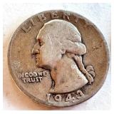 Set of 5 Washington Silver Quarters 1934-1962 Set of 5 Washington Silver Quarters 1934-1962