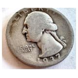 Set of 5 Washington Silver Quarters 1934-1962 Set of 5 Washington Silver Quarters 1934-1962