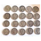 Set of 20 Circulated Mercury Dimes Mixed Years Set of 20 Circulated Mercury Dimes Mixed Years