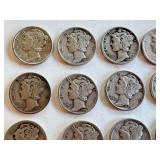 Set of 20 Circulated Mercury Dimes Mixed Years Set of 20 Circulated Mercury Dimes Mixed Years