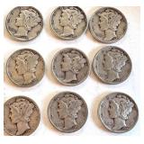 Set of 20 Circulated Mercury Dimes Mixed Years Set of 20 Circulated Mercury Dimes Mixed Years