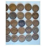 Collection of 35 Indian Head Pennies Assorted Dates Collection of 35 Indian Head Pennies Assorted Dates