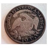 1829 Capped Bust Dime US Silver Coin 1829 Capped Bust Dime US Silver Coin