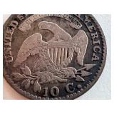 1829 Capped Bust Dime US Silver Coin 1829 Capped Bust Dime US Silver Coin