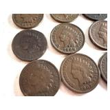 Lot of 35 Circulated Indian Head Pennies Assorted Years Lot of 35 Circulated Indian Head Pennies Assorted Years