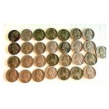 29 Assorted Pre-1964 Jefferson Nickels 29 Assorted Pre-1964 Jefferson Nickels