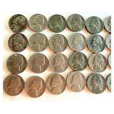 29 Assorted Pre-1964 Jefferson Nickels 29 Assorted Pre-1964 Jefferson Nickels