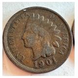 Set of 8 Indian Head Pennies 1863-1905 Circulated US Coins Set of 8 Indian Head Pennies 1863-1905 Circulated US Coins