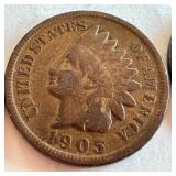 Set of 8 Indian Head Pennies 1863-1905 Circulated US Coins Set of 8 Indian Head Pennies 1863-1905 Circulated US Coins