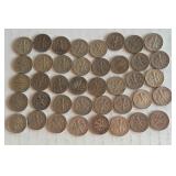 Set of 40 Circulated 90% Silver Roosevelt Dimes 1964 and Earlier Set of 40 Circulated 90% Silver Roosevelt Dimes 1964 and Earlier