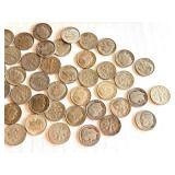 Lot of 60 Assorted Circulated Roosevelt Dimes Lot of 60 Assorted Circulated Roosevelt Dimes