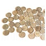 Lot of 60 Assorted Circulated Roosevelt Dimes Lot of 60 Assorted Circulated Roosevelt Dimes