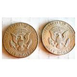 Pair of 1964 Kennedy Half Dollar Coins Pair of 1964 Kennedy Half Dollar Coins