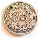 1913 and 1914 Barber Dime Set United States Silver Coins 1913 and 1914 Barber Dime Set United States Silver Coins