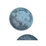 Collection of 7 Antique Canadian Five Cent Coins 1891-1911 Collection of 7 Antique Canadian Five Cent Coins 1891-1911