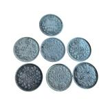 Collection of 7 Antique Canadian Five Cent Coins 1891-1911 Collection of 7 Antique Canadian Five Cent Coins 1891-1911