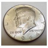 Pair of 1964 Kennedy Half Dollar Coins Pair of 1964 Kennedy Half Dollar Coins