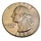 Set of 6 Silver 1964 Washington Quarters Set of 6 Silver 1964 Washington Quarters