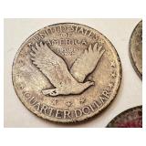Set of 3 Standing Liberty Quarters 1926 United States Silver Coins Set of 3 Standing Liberty Quarters 1926 United States Silver Coins
