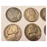Collection of 20 Jefferson Nickels 1940s-1950s Collection of 20 Jefferson Nickels 1940s-1950s