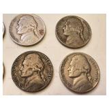 Collection of 20 Jefferson Nickels 1940s-1950s Collection of 20 Jefferson Nickels 1940s-1950s