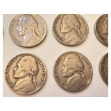 Collection of 20 Jefferson Nickels 1940s-1950s Collection of 20 Jefferson Nickels 1940s-1950s