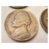 Collection of 20 Jefferson Nickels 1940s-1950s Collection of 20 Jefferson Nickels 1940s-1950s
