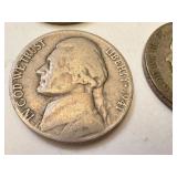 Collection of 20 Jefferson Nickels 1940s-1950s Collection of 20 Jefferson Nickels 1940s-1950s
