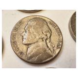 Collection of 20 Jefferson Nickels 1940s-1950s Collection of 20 Jefferson Nickels 1940s-1950s