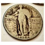 Set of 3 1928 Standing Liberty Quarters Set of 3 1928 Standing Liberty Quarters