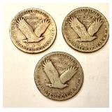 Set of 3 1928 Standing Liberty Quarters Set of 3 1928 Standing Liberty Quarters