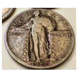 Set of 3 1929 Standing Liberty Silver Quarters Set of 3 1929 Standing Liberty Silver Quarters