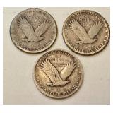 Set of 3 1929 Standing Liberty Silver Quarters Set of 3 1929 Standing Liberty Silver Quarters